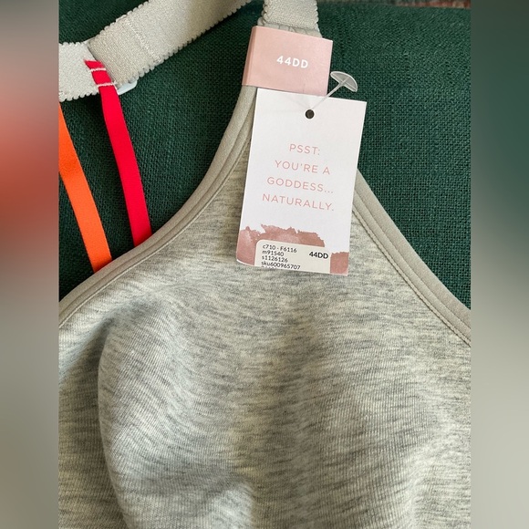 Cacique Heather Gray Bra with Yellow Bow - Picture 6 of 9